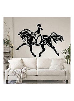 Buy Horse Wall Decals For Living Room Home Decor Waterproof Wall Stickers Black 50X80cm in Egypt