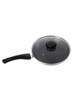 Buy Frying Pan Red/Black/Clear 24cm in Saudi Arabia