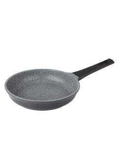 Buy Die Cast Aluminium Frying Pan Grey/Black 28cm in UAE