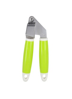 Buy Stainless Steel Garlic Press Silver/Green/White Silver/Green/Whitemeter in UAE