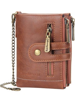 Buy Anti Lost Men's Wallet Brown in Saudi Arabia