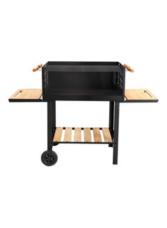 اشتري Barbecue Stand With Grill, Rf10369 - Premium Quality Iron Construction - Barbecue Grills With Wheels -Ideal For Camping, Backyard, Patio, Balcony Family Party Multicolour 138x52.5x101cm في الامارات