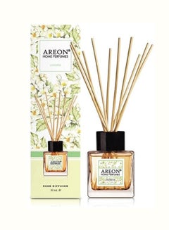 Buy Reed Diffuser With Incense Sticks Jasmine Beige 50ml in UAE