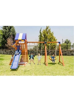 sportspower northern peak wooden swing set