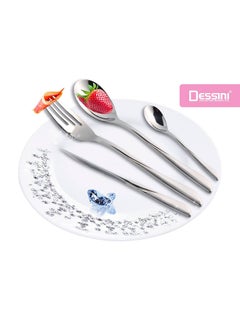 Buy 135-Piece Stainless Steel Cutlery Set Silver in UAE