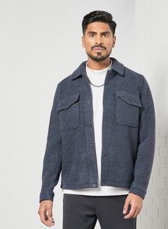 Buy Wool Jacket Blue in UAE