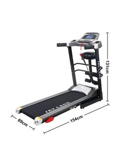 Buy Fitness 4HP Peak DC Motor Treadmill With Massager & Speaker-3-yr Motor & Lifetime Frame Warranty EM1249 in UAE
