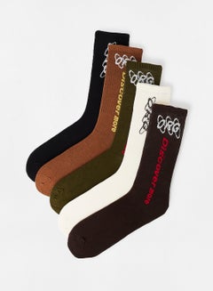 Buy Graphic Socks (pack of 5) Multicolour in UAE