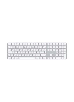 Buy Magic Keyboard with Touch ID and Numeric Keypad (for Mac computers with silicon) - Arabic Silver in UAE