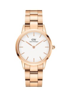 Buy Women's Iconic Link Stainless Steel Analog Watch DW00100211 - 32 mm - Rose Gold in UAE