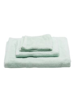 Buy Luxury Collection Bath, Hand and Face Towel Set Light Green 70x140, 40x70, 33x33cm in UAE