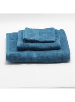 اشتري Luxury Collection Hand Towel Blue 70x140, 40x70, 33x33cm في الامارات