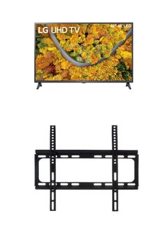 Buy 43 Inch UHD 4K TV With Wall Mount 1060 43UP7550PVG.FU -bundle Black in UAE