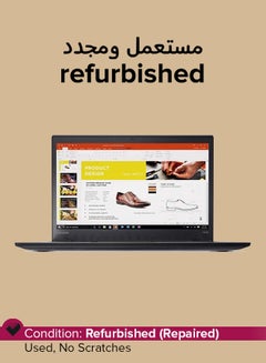 اشتري مستعمل ومجدد - لابتوب ثينك باد T470 (2019) بشاشة مقاس 14 بوصة ومعالج إنتل كور i5/ الجيل السابع/ ذاكرة رام سعة 8 جيجابايت/ محرك أقراص SSD سعة 256 جيجابايت/ بطاقة رسومات إنتل 620 فائقة الوضوح اللغة الإنجليزية أسود في الامارات