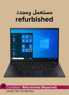 Buy Refurbished - Thinkpad X1 Carbon G5 (2018) Laptop With 14-Inch Display,Intel Core i5 Processor/6th Gen/8GB RAM/256GB SSD/Intel UHD Graphics 620 English Black in UAE