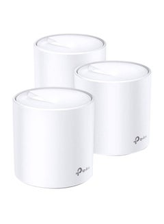 Buy Deco X60 (3-Pack) AX3000 Whole Home Advanced Mesh Wi-Fi 6 System, Coverage for 4-7+ Bedroom Houses, Connect up to 150 Devices, WPA3 Security & Built-in Antivirus, Parental Controls, Works with Alexa White in Saudi Arabia