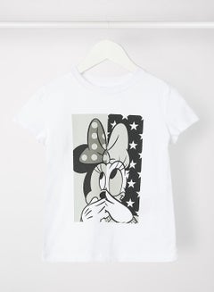 Buy Girls Disney Crew Neck T-Shirt White in UAE