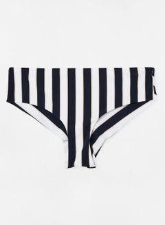 Buy Striped Bikini Bottoms Navy/White in Saudi Arabia