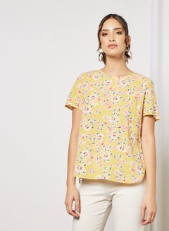 Buy Floral Top Yellow in UAE