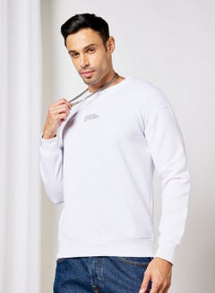 Buy Core Crew Neck Sweatshirt White in UAE