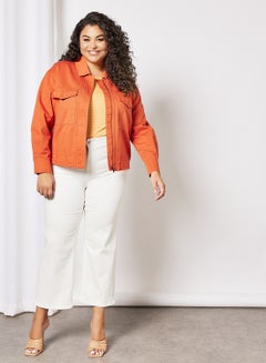 Violeta By Mango Plus Size Denim Jacket 