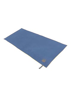 Buy Microfiber Quick Lightweight Beach Towel Navy Blue 80x160cm in Saudi Arabia