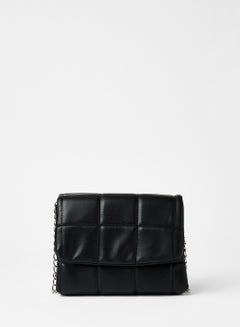Buy Front Flap Crossbody Bag Black in Saudi Arabia
