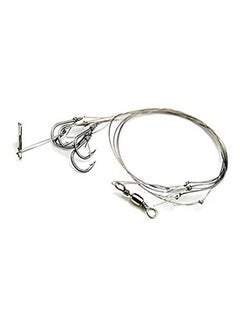 اشتري Stainless Steel Fishing Rigs Wire Leader 5 Swivel String Hook في مصر