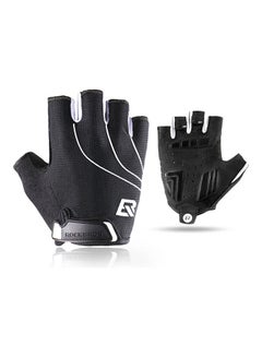 Buy Anti-Slip Shock-Absorbing Pad Cycling Gloves 8.5-9cm in UAE