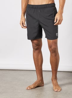 Buy Adicolor Essentials Trefoil Swim Shorts Black in UAE