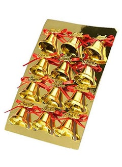 Buy Merry Christmas Bell Bow Bell Christmas Tree Decoration Christmas Supply Multicolour in Egypt