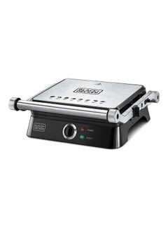 Buy Contact Grill With Full Flat Grill For Barbeque 1400.0 W CG1400-B5 Black in UAE