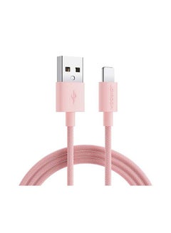 Buy Fast Charging and Data Transmission For iPhone Colourful Cable 2m Pink in UAE