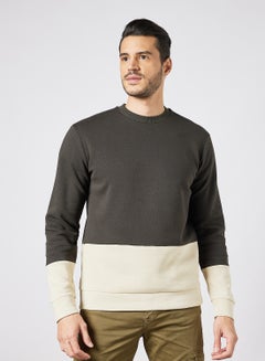 Buy Colourblock Sweatshirt Peat in UAE