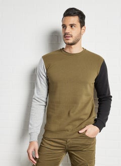 Buy Colourblock Sweatshirt Multicolor in UAE