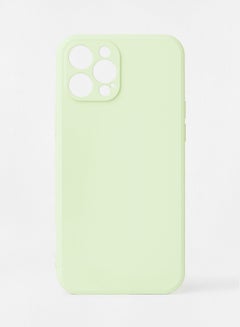 Buy IPhone 12 Pro Max Silicone Phone Case Green in Saudi Arabia