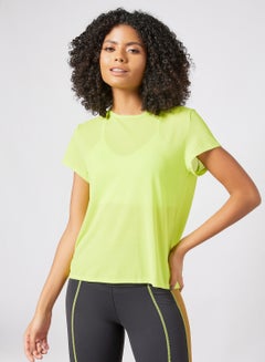 Buy Workout Ready Activchill T-Shirt Yellow in UAE