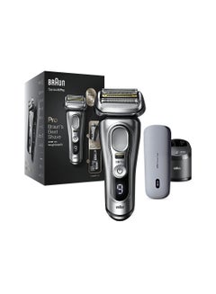 Buy Series 9 Pro 9477CC Wet & Dry Shaver With 5-in-1 Smart Care Center And PowerCase Silver 9.9 x 7.1 x 6.3cm in UAE