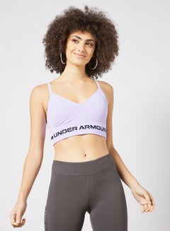 Buy Seamless Low Long Sports Bralette Light Purple in Saudi Arabia