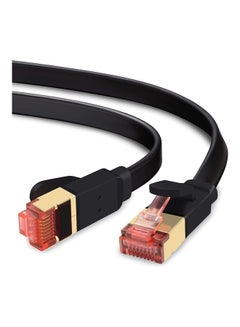 اشتري Cat 7 Ethernet Patch Internet Cable With Gold Plated Black في الامارات