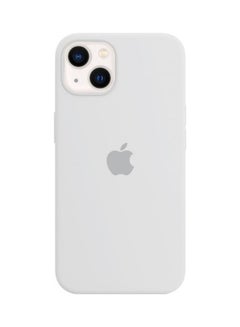 Buy Protective Soft Silicone Case Cover for iPhone 13 White in UAE