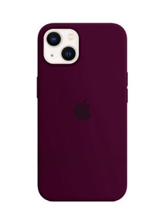 Buy Protective Soft Silicone Case Cover for iPhone 13 Plum in Saudi Arabia