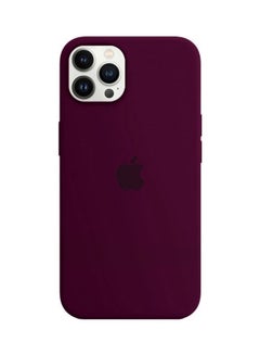 Buy Protective Soft Silicone Case Cover for iPhone 13 Pro Plum in Saudi Arabia