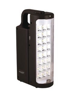 Buy LED Rechargeable Emergency Light Black in Saudi Arabia