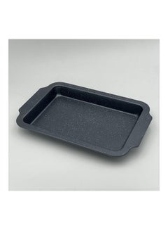 Buy Rectangular Cake Tray Black 36cm in Saudi Arabia