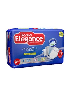 اشتري Sanita Elegance Adult Diaper, Size Large, 16 Count في الامارات