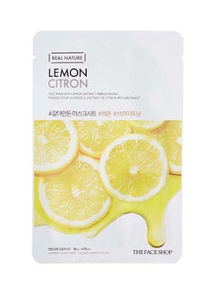 Buy Real Nature Lemon Sheet Mask 20grams in UAE