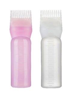 Buy Hair Dye Bottle With Applicator Comb White in Saudi Arabia