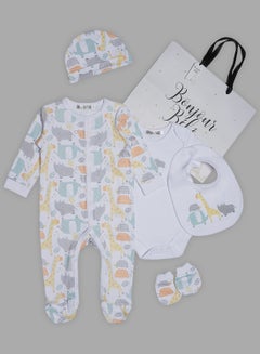 Buy 5 Piece Baby Combo Set White in Saudi Arabia