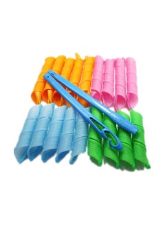 Buy 18-Piece Hair Styling Curler And Roller Set Multicolour in Saudi Arabia